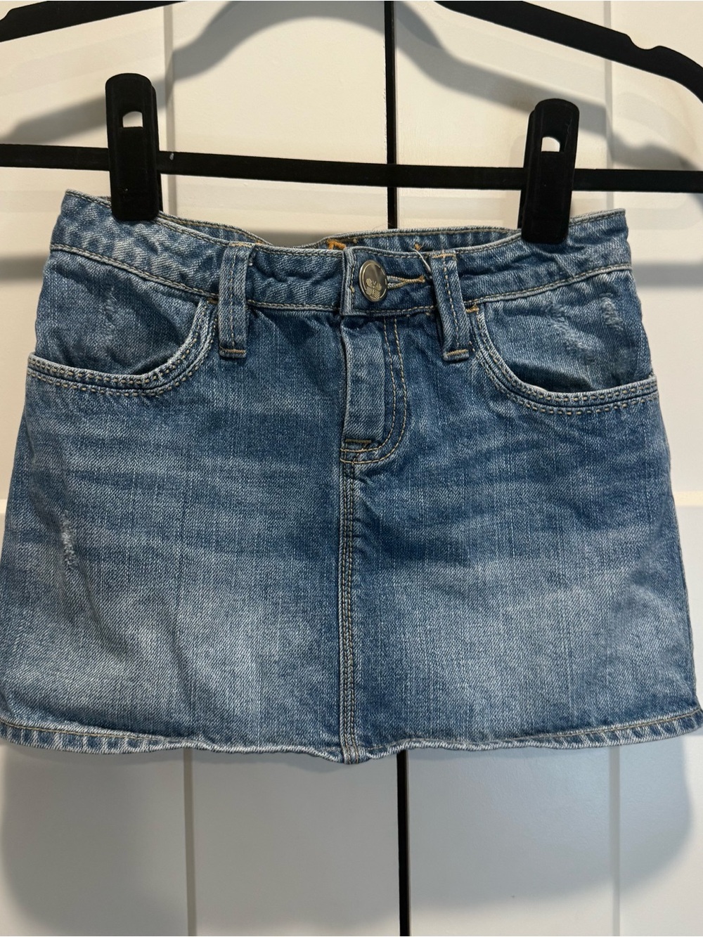Gap Denim Light Wash Denim Mini Skirt 8 Regular